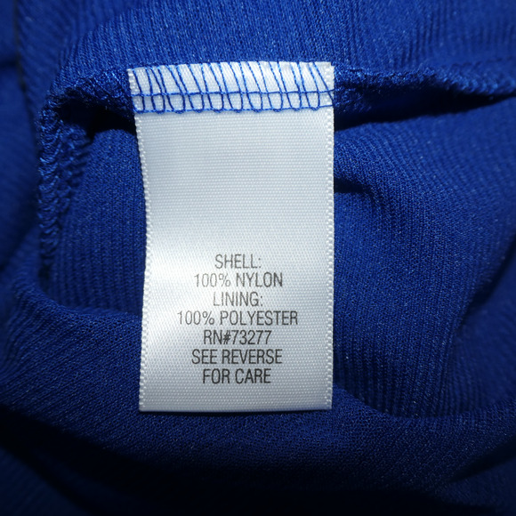 Apt 9 Tunic Mesh Blouse Womens 2X Blue Floral Lined Artsy Stretchy Career Boho - Picture 9 of 10